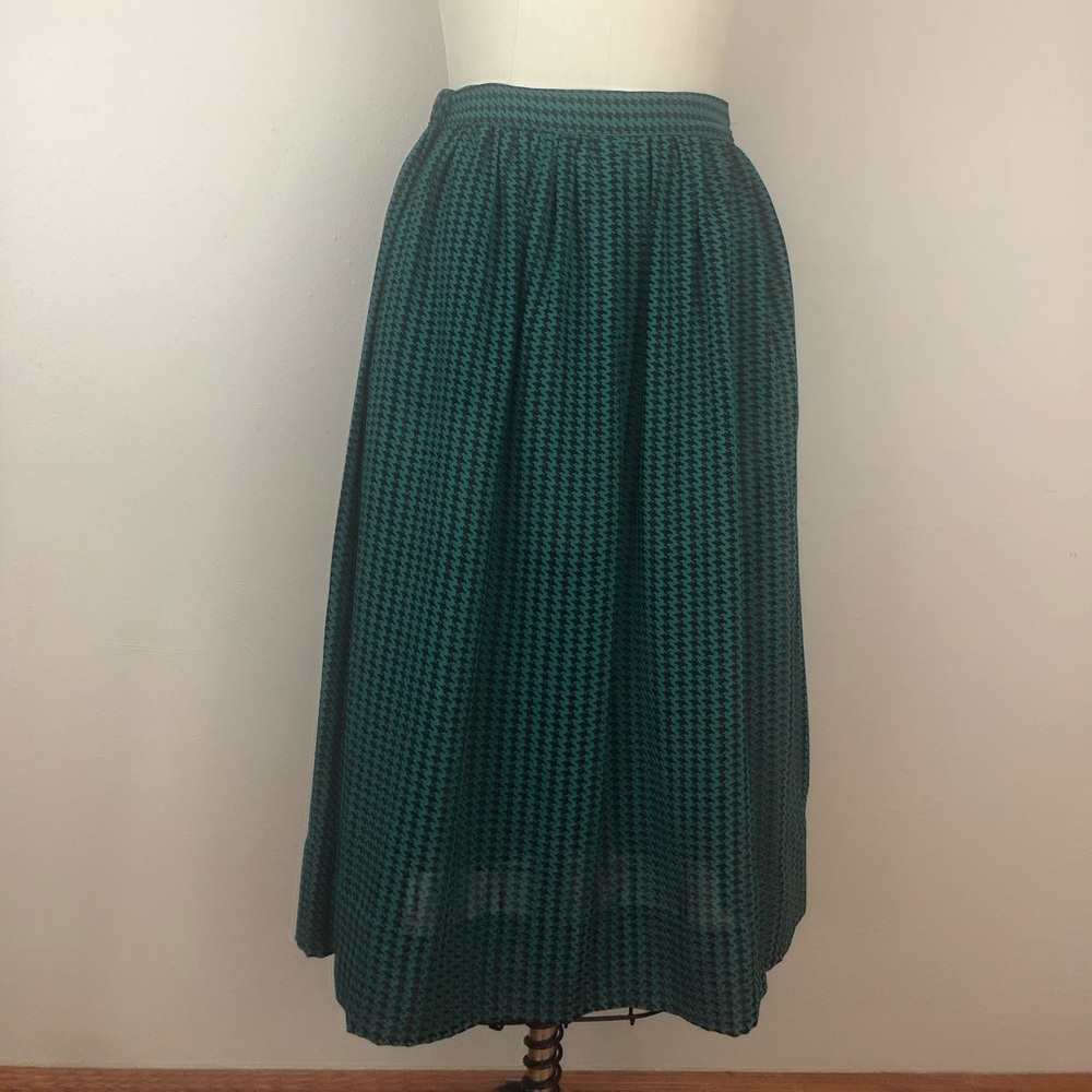 Phillip Lawrence Vintage Skirt Sz 12 Green & Black